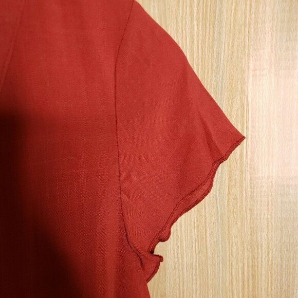 Everkaki NWT Rust Color Mini Dress.  Large - Picture 4 of 7